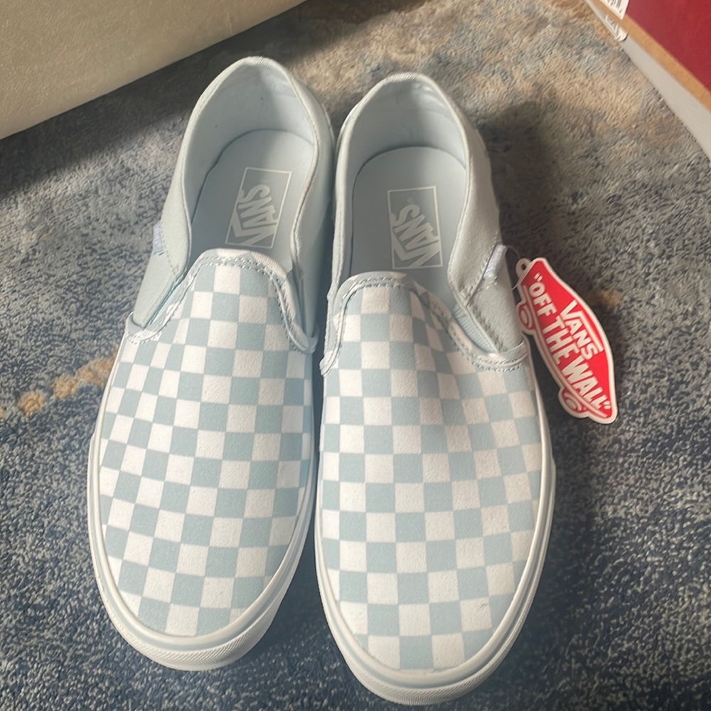 Checker board Baby blue